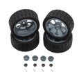 thumbnail image 2 of QccHieUs RC Wheel Rims Rubber Tires Kit Replacement M3 Wheel Nut for 144001 1:12 1:18 Gray, 2 of 9