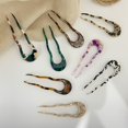 thumbnail image 3 of New Creative Design Hair Fork U-Shaped Hair Accessory Hair Sticks Resin Hair Styling Tools For Women, 3 of 4