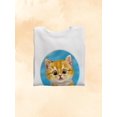 thumbnail image 3 of Shocked Cat Sweatshirt Women -Kayomi Harai Designs, Female Large, 3 of 4