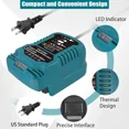 thumbnail image 4 of Mini Battery Charger for Makita 18V BL1850 BL1840B BL1820 BL1815 BL1860 BL1430, 4 of 8