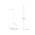 thumbnail image 3 of Injueey Lámpara de escritorio de protección ocular LED Soporte de bolígrafo de banco de energía multifuncional y luz de de soporte de teléfono, Iluminación y accesorios blanco Injueey HA2666-01B, 3 of 6