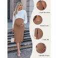 thumbnail image 2 of Avidlove Women's Maternity Dress Rib Knit Sleeveless Tank Side Slit Bodycon Dresses Pregnancy Clothes, 2 of 8