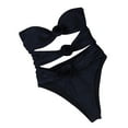 thumbnail image 2 of Babysbule Women's One Piece Swimsuit Fashion Solid Summer Swimsuit Tight Push-up Swimwear Bathing Suit Set, 2 of 6