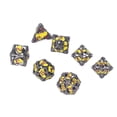 thumbnail image 1 of Metal Polyhedral Dices, Beautiful Clear Numbers Exquisite Patterns Hollow Up Metal Dices  For Card Games ANGGREK Metal Dice Set, 1 of 8