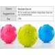 thumbnail image 2 of Pelota de juguete para perros WEIHJMXG con sonido masticar limpiar muelas para perros pequeños y medianos, 2 of 5