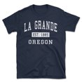 thumbnail image 1 of La Grande Oregon Classic Established Men's Cotton T-Shirt, 1 of 1