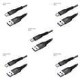 thumbnail image 1 of Shengyu 1M 2M Phone Fast Charging Cable Nylon Braided Micro USB Data Cord For Charding Line Wire For Android Black Android 2M 5Set, 1 of 6