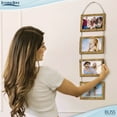 thumbnail image 5 of Icona Bay 4x6 Hanging Picture Frames, 4 Rustic Brown Composite Wood Photo Frames, 1 PK, Bliss Collage Frames, 5 of 8