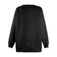 thumbnail image 4 of zbxnLI Women's Oversized Sweatshirt Sport Gym Athletic Gym Long Sleeve Pullover Shirt Fall Winter Tops, 4 of 5
