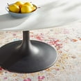 thumbnail image 3 of Modway Lippa 42" Oval Coffee Table in Black White, 3 of 7