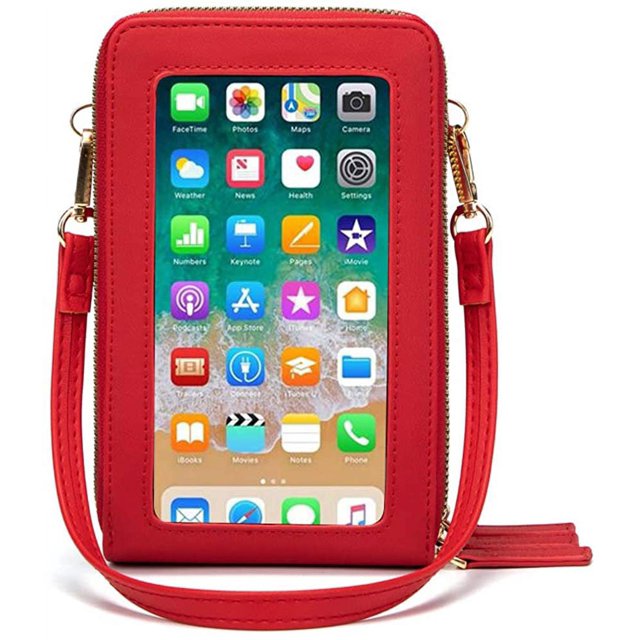 Bolso cruzado ligero para teléfono para mujer, bolso de hombro pequeño, cartera para teléfono móvil, monederos y bolsos de mano con 14 ranuras para tarjetas de crédito Zhivalor HMHZ850-9
