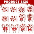thumbnail image 3 of 36Pcs Christmas Candies Hanging Ornaments, Wooden Candy Tree Ornaments Christmas Candy Cane Tree Decorations for Xmas Holidays New Year Party Indoor Outdoor Decor, Color 1, 3 of 5