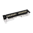 thumbnail image 1 of StarTech.com 1U 12 Port CAT5e Patch Panel - 45 Degree - Wall Mount - Patch panel - CAT 5e - 12 ports - for P/N: RACK-18U-20-WALL-OA, RACK-21U-20-WALL-OA, RK12WALHM, RK616WALM, RK920WALM, RK9WALM, 1 of 3