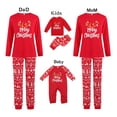 thumbnail image 1 of Nuevo conjunto de ropa familiar navideña, mamelucos para bebés, ropa de casa de manga larga con letras, pijamas a juego para la familia, 1 of 5