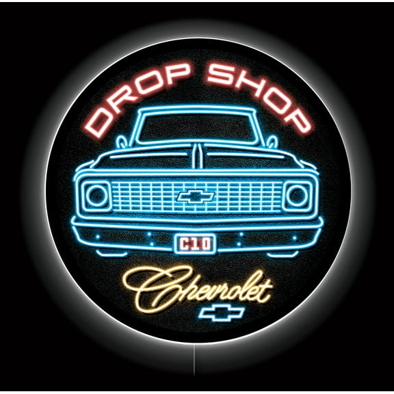 LED DROPSHOP CHEVY C10 PICKUP TRUCK Signs