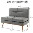 thumbnail image 4 of Apeaka Loveseat Sofa, Small Couch Modern Comfy Couch for Bedroom and Living Room, Small Loveseat for Small Spaces, Easy Assembly, 4 of 4