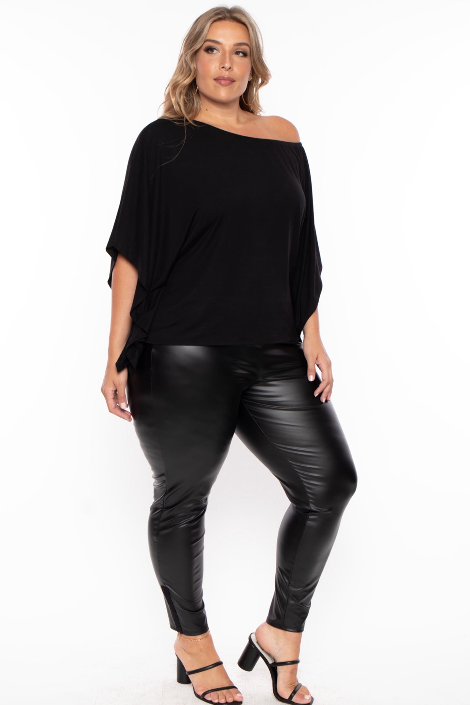 black off the shoulder top plus