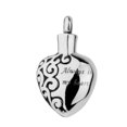 thumbnail image 1 of Colgante con dije de cenizas de cremación, siempre en mi corazón, collar con urna de recuerdo, 1 of 5