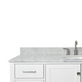 thumbnail image 5 of Ariel Cambridge 61 In. Single Oval Sink Vanity With Carrara White Marble 0.75 In Countertop In White, 5 of 10
