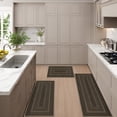 thumbnail image 4 of Ileading Boho Kitchen Rugs Sets 3 Piece with Runner Non Slip Kitchen Mats for Floor Washable Brown Beige, 4 of 11