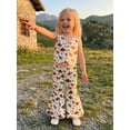 thumbnail image 6 of BemeyourBBs Western Baby Girl Cowgirl Outfits Toddler Baby Girl Summer Clothes Horse Star Hat Print V Neck Sleeveless Button Down Tank Vest Tops and Bell Bottoms Flare Pants Set, 6 of 9