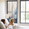 thumbnail image 2 of Abstract Modern Art Window Privacy Film Watercolor Blue Graffiti Art Decorative Glass Window Film UV Blocking Static Cling Non-Adhesive Sticker Covering for Home Door 29.5 x 78.7 inches, 2 of 7