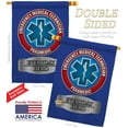 thumbnail image 2 of Breeze Decor BD-MI-H-108009-IP-BO-DS02-US EMT Americana - Everyday Military Impressions Decorative Vertical House Flag - 28 x 40 in., 2 of 3