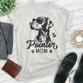 thumbnail image 2 of Pointer Mom T-shirt, Unisex Women's Shirt, German Shorthaired Pointer GSP Owner, Best Dog Mom Gift, Heather Ash, Medium, 2 of 6