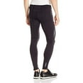 thumbnail image 2 of Mizuno Men's BT Running Layered Tights, Black/Charcoal, Small, 2 of 2