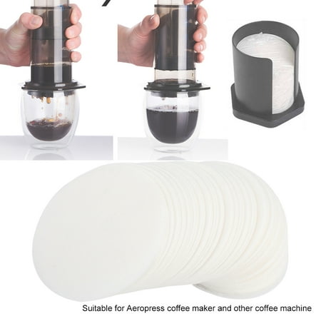 YLSHRF 350PCS Round Coffee Filter Paper Coffee Maker Filters Strainers for Aeropress Coffee (Best Way To Make Aeropress Coffee)