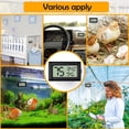 thumbnail image 6 of Triani 2Pcs Mini Digital Thermometer Hygrometer Celsius Meter Digital LCD Monitor Indoor Room Pet Humidity Meter Supplies for Leopard Gecko Hermit Crab Gecko Lizard (Rectangle), 6 of 7