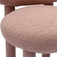 thumbnail image 4 of Pemberly Row Contemporary Rose Pink Performance Boucle Side Chair, 4 of 7