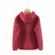 thumbnail image 2 of Pntutb Mujer Moda Casual O-cuello Capucha Color sólido Manga larga Abrigo de algodón suelto Rollbacks Pntutb Pntutb-3270, 2 of 4