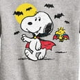 thumbnail image 3 of Peanuts - Vampire Snoopy with Woodstock - Toddler And Youth Crewneck Fleece Sweatshirt, 3 of 6