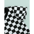 thumbnail image 5 of Hirigin Newborn Baby Boy Girl Checkerboard Rompers Short Sleeve One Piece Bodysuit Jumpsuit Playsuit with Pockets Summer Outfit, 5 of 7