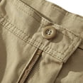 thumbnail image 6 of ctdiral Mens Cargo Straight Shorts Solid Color Button Multi Pockets Work Shorts Summer Casual Outdoor Hiking Short Pants Big & Tall Cargo Shorts, 6 of 6