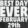 thumbnail image 3 of CafePress - Best Day Ever February 29Th Long Sleeve T Shirt - Women's Long Sleeve Graphic Tee Casual Fit, 3 of 4