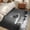 Grey Black, variant on 4x6 Area Rugs, Giraffe Non-Skid Rubber Backing Large Rectangle Rugs - Living Room Bedroom Home Office, Funny Animal Bathtub Abstract Art Grey Indoor Floor Mat Carpets Washable Rug