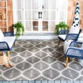 thumbnail image 2 of Safavieh Courtyard Deborah Geometric Indoor/Outdoor Area Rug, Gray/Light Gray, 8' x 11', 2 of 7