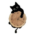 thumbnail image 4 of Reloj de Pared de Gato con Cola Oscilante, Bonito Y Creativo Reloj de Pared Analógico Silencioso para Habitación Infantil, Comedor, Regalo de Inaugura Estilo A, 4 of 7