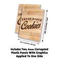 thumbnail image 2 of Fresh Baked Cookies (24" X 36") 4mm Corrugated Plastic Panel, Graphics Applied To 1 Side (Pk of 2), 2 of 4