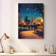 thumbnail image 2 of Beaumont Travel Starry Night Canvas Print, Texas Canvas Wall art, Beaumont Map Canvas, Texas Travel Art Picture Print -96AZ93, 2 of 2