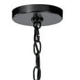 thumbnail image 3 of 5 Light Medium Chandelier 22.75 Inches Tall By 24.25 Inches Wide-Black Finish-Clear Seeded Glass Color   -Traditional Installation Kichler Lighting, 3 of 6