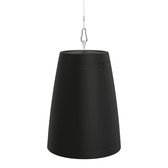 OSD Audio Nero ARC 8 Professional Hanging Pendant Speaker 200W, 8" Graphite Cone / 1” Silk Dome Tweeter, for Home or Commercial Applications, Safety Cable Suspension, Hardware Included, Black