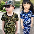 thumbnail image 5 of WOYY Big Boys Outfits Camo Short Sleeve T-Shirt Shorts Set for Children, Sizes 11-12Y, 5 of 7