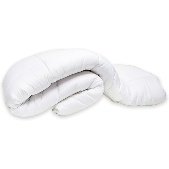 White Down Alternative Comforter – All Season White Duvet Insert with Ties - Luxurious Soft Hotel Bedding - King Size Insert (102 in x 90 in)