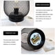 thumbnail image 5 of Juego de 2 linternas LED de jaula de metal, luces decorativas inalámbricas alimentadas por batería con LED, ideales para bodas, fiestas, eventos en el patio, interiores y exteriores, 5 of 5