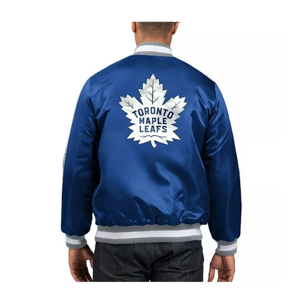 STARTER MAPLE LEAF スタジャン STARTER Mens Toronto Maple Leafs Varsity Jacket, Blue, XX-Large