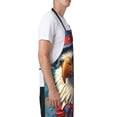 thumbnail image 3 of Easygdp Surreal Bald Eagle Gentleman Waterproof Apron with Pockets Adjustable Cooking Aprons Kitchen Bib Cute Apron for Kitchen, Cooking & Baking, 3 of 8