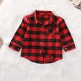 thumbnail image 4 of Genuiskids Baby Girl Cotton Plaid Shirt Kids Red Plaid Blouse Baby Girl Autumn Tops Toddler Casual Blouse 1-7T, 4 of 9